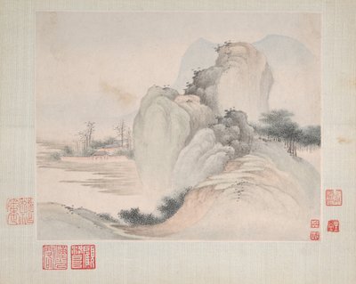 Paysages peints pour Yuweng, daté de 1673 - Fan Qi