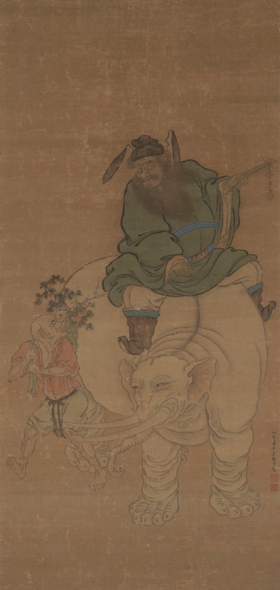 Zhong Kui chevauchant un éléphant - Fan Yi