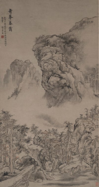 Brume du soir sur des pics étranges dans le style de Guo Xi - Fang Shishu