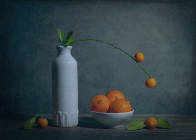 Nature morte aux agrumes à l