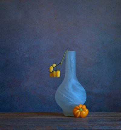 Nature morte aux tomates jaunes - Fangping Zhou