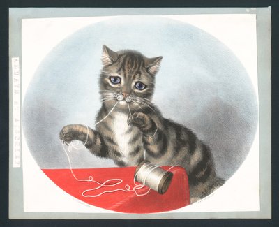 Toujours à faire des bêtises - carte de vœux victorienne - Fanny Corbaux