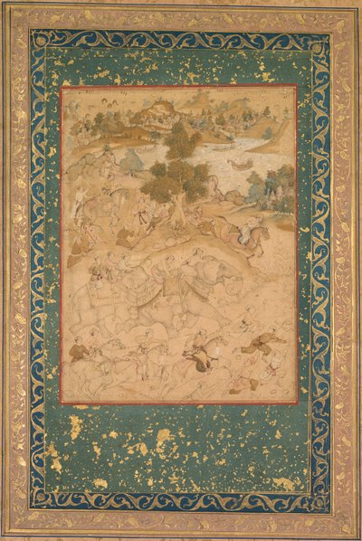 Akbar supervisant la capture d