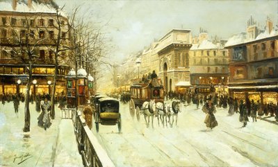 Scène de rue à Paris - Fausto Giusto