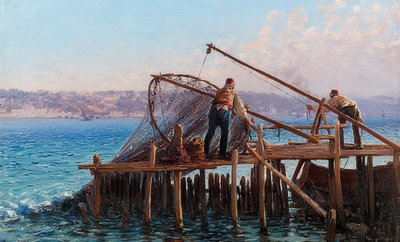 Les pêcheurs - Fausto Zonaro