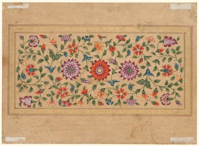Vignes florales défilantes (verso) - Fayzullah