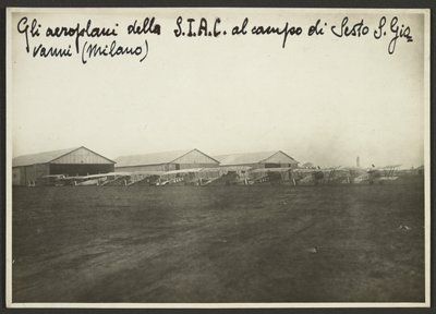 Les avions de la S.I.A.C. sur le terrain de Sesto S. Giovanni (Milan) - Fedele Azari
