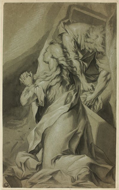 Madeleine à genoux et Gardien de Tombe - Federico Barocci