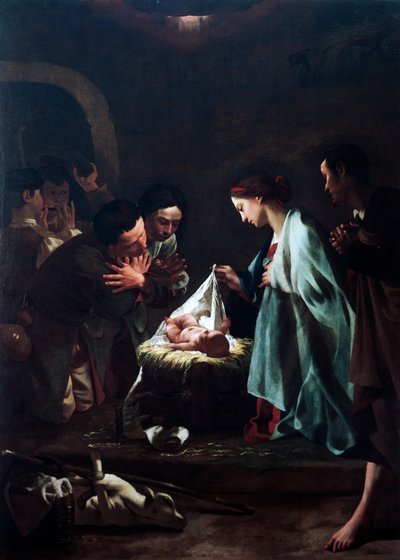 Adoration des bergers par Federico Bencovich, détail - Federico Bencovich