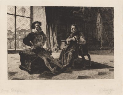 Cesare Borgia et Machiavel - Federico Faruffini