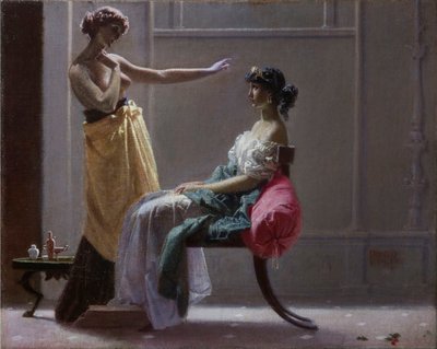 Toilette ancienne - Federico Faruffini