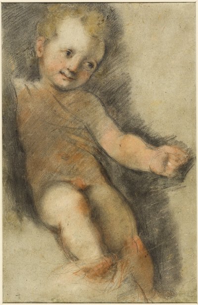 Enfant Jésus : Étude pour la Madonna di San Giovanni - Federico Fiori Barocci or Baroccio