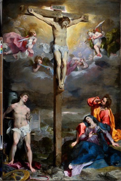 Crucifixion du Christ avec Notre-Dame, Saint Jean l