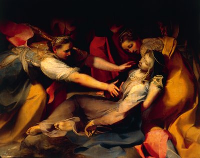 Évanouissement de la Vierge, détail de la 