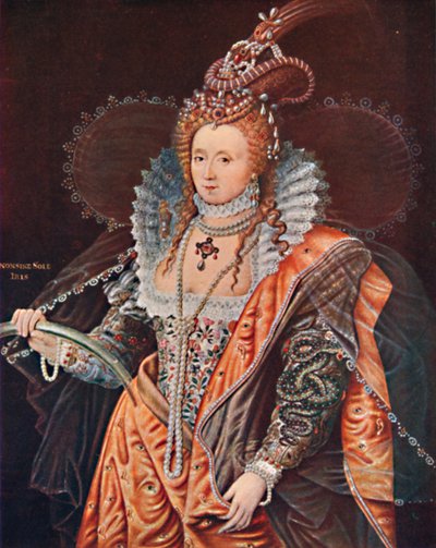 Reine Elizabeth. Un portrait emblématique par Zucchero, vers 1602, 1903 - Federico Zuccaro