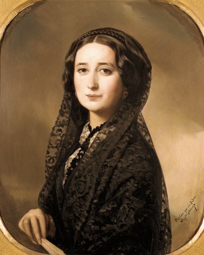 Portrait de la poétesse espagnole Carolina Coronado (1823-1911) - Federico de Madrazo y Kuntz