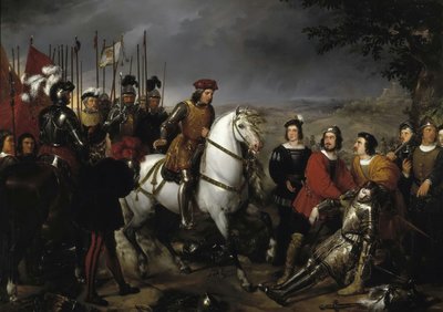 El Gran Capitán recorriendo el campo de la batalla de Ceriñola Gonzalo Fernández de Córdoba à la bataille de Cerignola
 ou Espagnol : El Gran Capitán después de la batalla de Ceriñola encuentra el cadáver de Luis de Armagnac Gonzalo Fernández de Córdoba - Federico de Madrazo y Kuntz