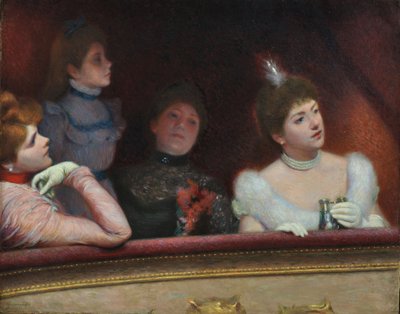 Au théâtre, vers 1895 - Federigo Zandomeneghi