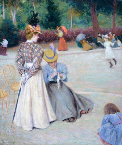 Jeux au parc - Federigo Zandomeneghi