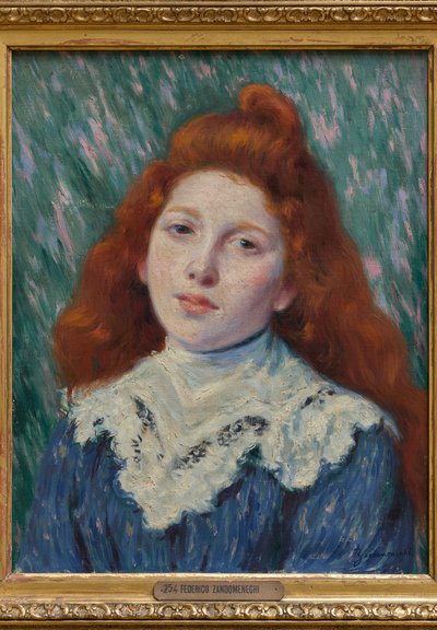 Fille au col blanc - Federigo Zandomeneghi
