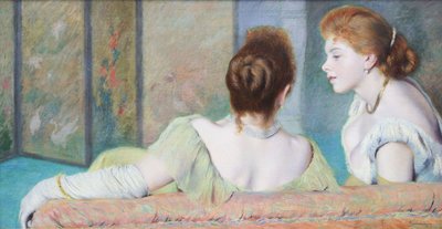 Sur le canapé - Federigo Zandomeneghi