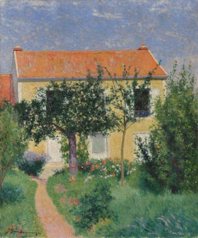 Le toit rouge, vers 1882-83 - Federigo Zandomeneghi