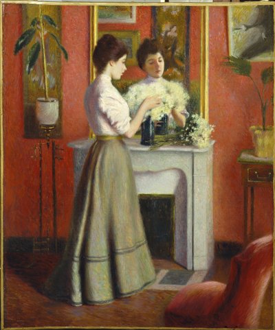 Femme devant un miroir - Federigo Zandomeneghi