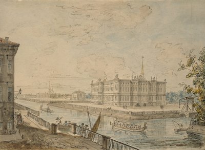 Vue du Palais Michel à Saint-Pétersbourg, 1799-1800 - Fedor Yakovlevich Alekseev