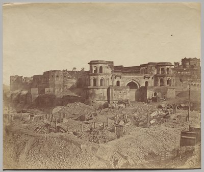 Le Mucha Bawn, ou la vieille citadelle de Lucknow - Felice A. Beato