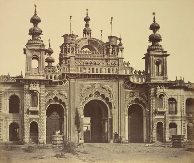 Une porte menant au palais Kaiserbagh - Felice Beato