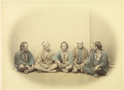 [Un groupe de travailleurs japonais sous contrat] - Felice Beato