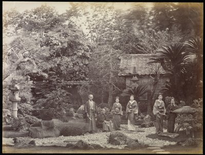 Un jardin japonais à Harra - Felice Beato