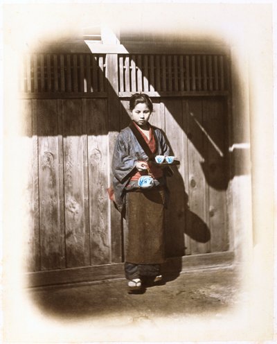 Une serveuse de salon de thé, c.1868 - Felice Beato