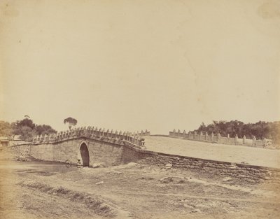 Pont de Palichian près de Pékin, scène du combat avec les troupes impériales chinoises, 21 septembre 1860 - Felice Beato