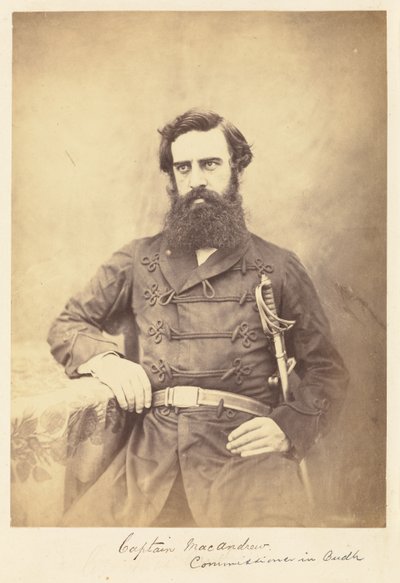 Capitaine MacAndrew. Commissaire à Oudh - Felice Beato