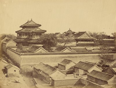 Première vue de Pékin prise depuis la porte Antin, octobre 1860 - Felice Beato