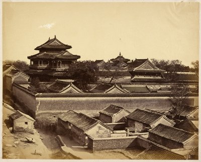 [Première vue de Pékin prise depuis la porte d