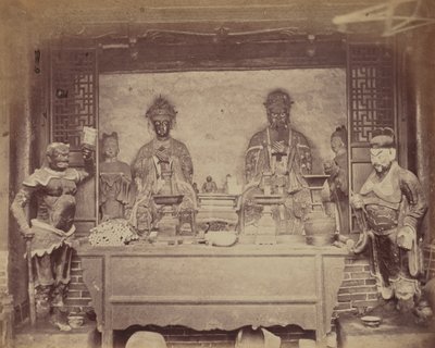 Maison du quartier général, première division, Pehtang, Chine, 1860 - Felice Beato