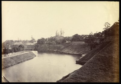 Douves intérieures du palais des tycoons, Yedo - Felice Beato