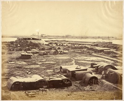 [Intérieur du Fort Nord montrant le campement chinois]. - Felice Beato