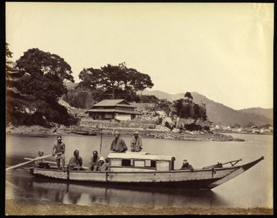 Bateau et équipage de la maison japonaise - Felice Beato