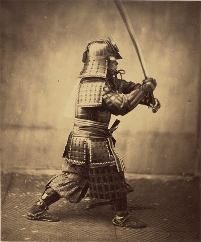 Guerrier japonais en armure, 1865-7 - Felice Beato