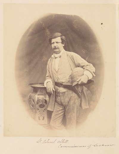 Lieutenant-colonel Abbott, commissaire de Lucknow - Felice Beato