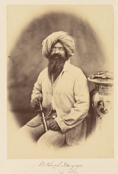 Lieutenant-Colonel Brasyer, 14e Sikhs - Felice Beato