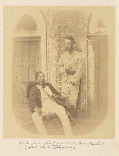 Major-Général Sir R. Napier et Major Greatherd - Felice Beato