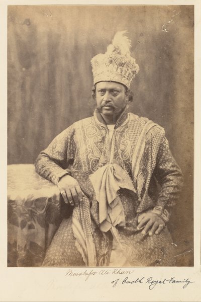Moostafor Ali Khan de la famille royale Budh - Felice Beato