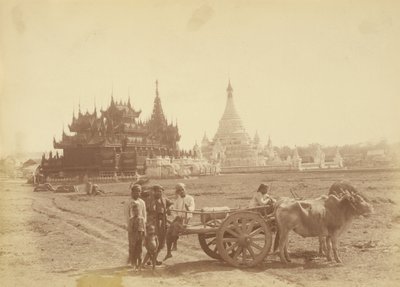Pagode et Kyaung construits par le capitaine de la garde du corps du roi Thibaw Min - Felice Beato