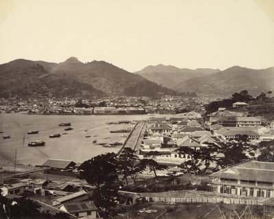 Vue panoramique partielle de Nagasaki - Felice Beato