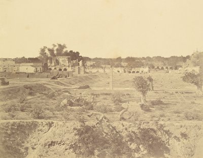[Position de la batterie du Custom House] - Felice Beato