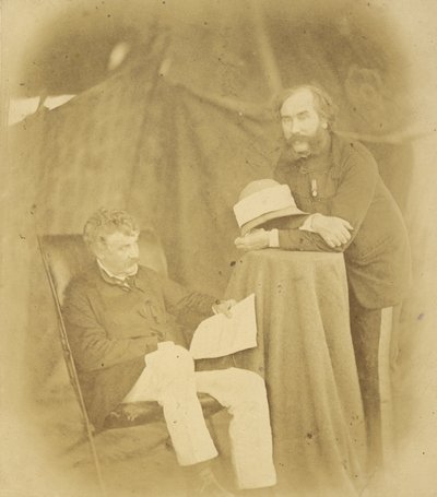 Sir Henry Drury Harness, K.C.B., colonel commandant, ingénieurs royaux et colonel Robert Abercromby - Felice Beato